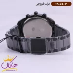 ساعت فروچی مردانه فلزی تمام مشکی 14075/3 - Image 3