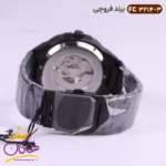ساعت فروچی مردانه فلزی اتوماتیک مشکی صفحه اسکلتون 03214/3 - Image 3
