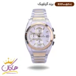 ساعت گرناویک ست فلزی نقره ای طلایی کرنوگراف 464005202-464005201 - Image 2