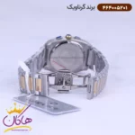 ساعت گرناویک ست فلزی نقره ای طلایی کرنوگراف 464005202-464005201 - Image 3