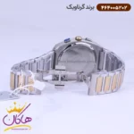 ساعت گرناویک ست فلزی نقره ای طلایی کرنوگراف 464005202-464005201 - Image 6