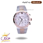 ساعت گرناویک ست فلزی کرنوگراف نقره ای رزگلد 466006002-466006001 - Image 2