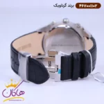 ساعت گرناویک مردانه بند چرم صفحه سفید کرنوگراف 467001102 - Image 2