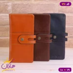 کیف کتی چرم طبیعی جورجیو آرمانی دکمه دار | کد 711
