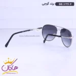 عینک آفتابی گوچی مردانه خلبانی نقره ای GG 1236/4 - Image 4