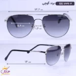 عینک آفتابی گوچی مردانه خلبانی نقره ای GG 1236/4 - Image 2