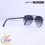عینک آفتابی گوچی مردانه خلبانی مشکی GG 1243/1 - Image 4