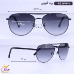 عینک آفتابی گوچی مردانه خلبانی مشکی GG 1243/1 - Image 2
