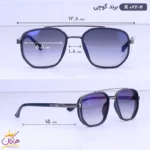 عینک آفتابی گوچی مردانه فلزی طوسی R 022/4 - Image 2