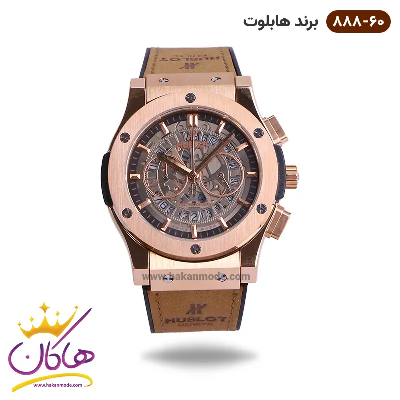 hablut-watch-code-888-60-1.webp ساعت هابلوت مردانه کرنوگراف رزگلد صفحه اسکلتون 888/60 - Image 1