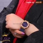 ساعت هابلوت زنانه کرنوگراف صفحه سورمه ای قاب رزگلد 888/64 - Image 4