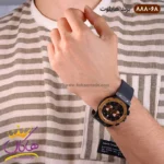 ساعت هابلوت مردانه کرنوگراف صفحه مشکی قاب رزگلد 888/68 - Image 4