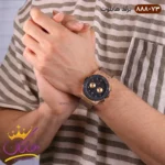 ساعت هابلوت مردانه کرنوگراف رزگلد شنی صفحه مشکی 888/73 - Image 4