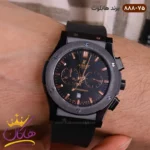ساعت هابلوت کرنوگراف صفحه مشکی اندکس رزگلد | کد Hublot 888/75 - Image 2