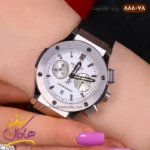 ساعت هابلوت زنانه کرنوگراف قاب نقره ای صفحه سفید 888/78 - Image 2
