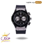 ساعت هابلوت زنانه کرنوگراف مشکی سه موتوره 888/90