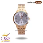 ساعت مچی ست زنانه و مردانه هامان رزگلد کد 1109 - Image 6