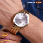ساعت مچی ست زنانه و مردانه هامان رزگلد کد 1109 - Image 2
