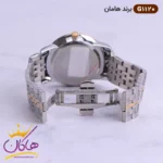 ساعت ست هامان فلزی نقره ای رز گلد کد 1120 - Image 4