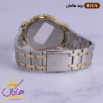 ساعت مچی ست زنانه و مردانه هامان طلایی نقره ای کد 1119 - Image 5