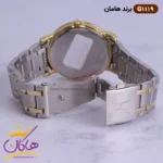 ساعت مچی ست زنانه و مردانه هامان طلایی نقره ای کد 1119 - Image 4