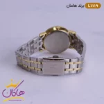 ساعت مچی ست زنانه و مردانه هامان طلایی نقره ای کد 1119 - Image 8