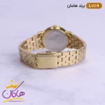 ساعت مچی ست زنانه و مردانه هامان طلایی کد 1119 - Image 6
