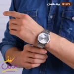 ساعت مچی ست زنانه و مردانه هامان نقره ای کد 1119 - Image 7