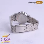 ساعت مچی ست زنانه و مردانه هامان نقره ای کد 1119 - Image 5