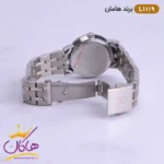 ساعت مچی ست زنانه و مردانه هامان نقره ای کد 1119 - Image 4