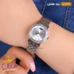 ساعت مچی ست زنانه و مردانه هامان نقره ای کد 1119 - Image 9