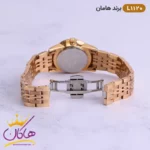 ساعت مچی هامان فلزی رزگلد صفحه سفید کد 1120 - Image 7