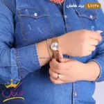 ساعت مچی هامان فلزی رزگلد صفحه سفید کد 1120 - Image 6