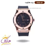 ساعت هابلوت مردانه بند رابر قاب رزگلد 777/12