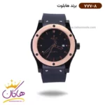 ساعت هابلوت مردانه بند رابر قاب رزگلد 777/8