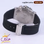 ساعت هابلوت مردانه بند رابر کرنوگراف قاب نقره ای 888/115 - Image 5