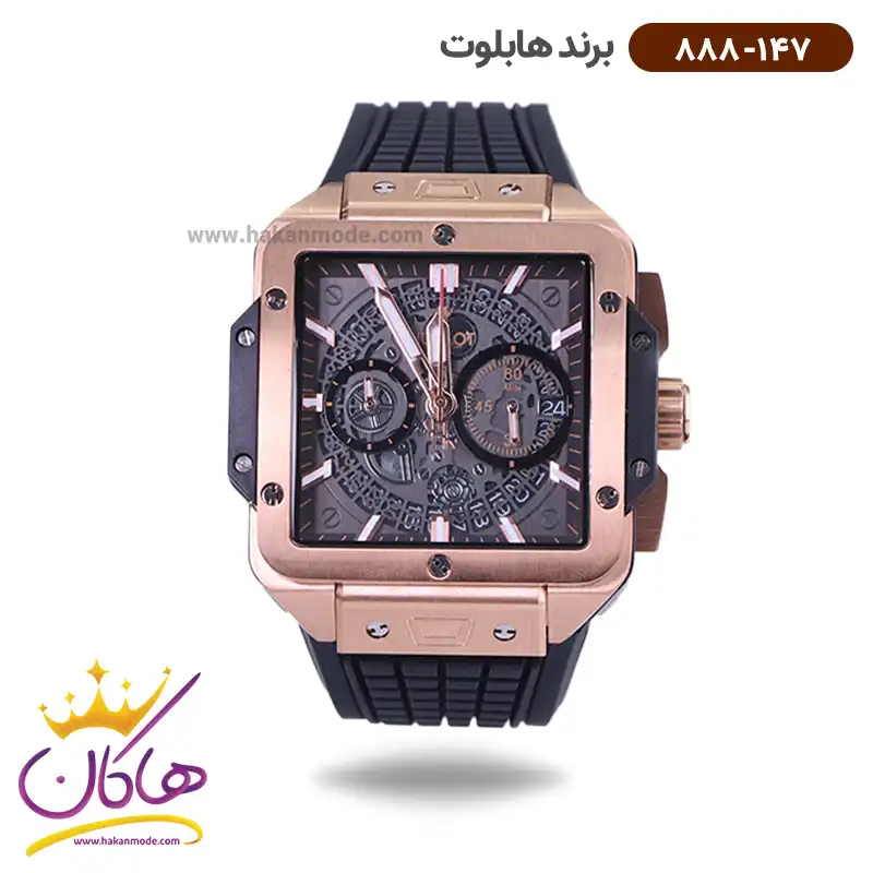 hublot-watch-code-888.1471.webp ساعت هابلوت مردانه بند رابر اسکلتون کرنوگراف 888/147 - Image 1