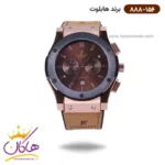 ساعت هابلوت مردانه بند جیر عسلی کرنوگراف 888/156