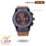 ساعت هابلوت مردانه صفحه قهوه ای کرنوگراف 888/157