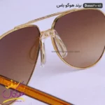 عینک هوگو باس مردانه خلبانی طلایی مدل BOSS 20 - Image 6