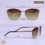 عینک آفتابی مردانه آیس برلین قهوه ای warm braw gold - Image 2