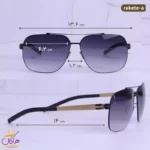 عینک آفتابی مردانه آیس برلین مربعی rakete balck/gold - Image 2
