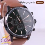 ساعت مچی جی جی پولو مردانه بند چرمی قهوه ای 2630/5 - Image 2