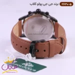 ساعت مچی جی جی پولو مردانه بند چرمی قهوه ای 2630/5 - Image 3