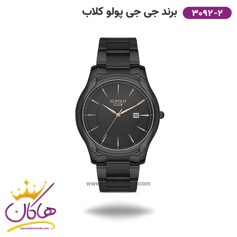 jGpoloclub-watch-code-3092.2-1.webp ساعت جی جی پولو مردانه فلزی مشکی کد 3092/2 - Image 1