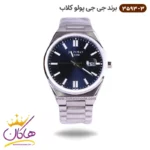 ساعت جی جی کلاب مردانه فلزی صفحه سورمه ای کد 3593/3