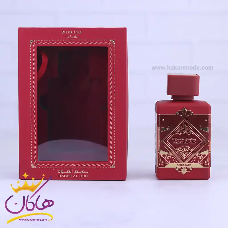 lattafa-perfume-Badee-AL-oud-Sublime-red1.webp ادکلن لطافه یونیسکس بدیع العود سابلیم | Bade'e Al Oud Sublime - Image 1