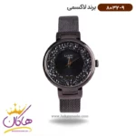 ساعت لاکسمی زنانه استیل مشکی نگین دار 8032/9