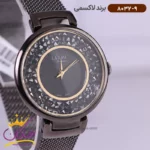 ساعت لاکسمی زنانه استیل مشکی نگین دار 8032/9 - Image 2