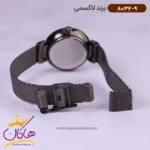 ساعت لاکسمی زنانه استیل مشکی نگین دار 8032/9 - Image 4